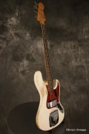 1962 Fender Jazz Bass OLYMPIC WHITE!!! SLAB BOARD!!! 3-knob