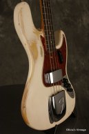 1962 Fender Jazz Bass OLYMPIC WHITE!!! SLAB BOARD!!! 3-knob