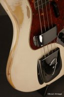 1962 Fender Jazz Bass OLYMPIC WHITE!!! SLAB BOARD!!! 3-knob