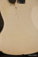 1962 Fender Jazz Bass OLYMPIC WHITE!!! SLAB BOARD!!! 3-knob