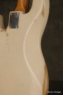 1962 Fender Jazz Bass OLYMPIC WHITE!!! SLAB BOARD!!! 3-knob