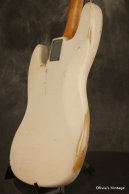 1962 Fender Jazz Bass OLYMPIC WHITE!!! SLAB BOARD!!! 3-knob