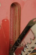 1965 Fender JAGUAR rare original custom color FIESTA RED!!! w/DOTS + BINDING!!!