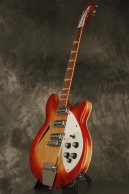 1967 Rickenbacker 375 FIREGLO crushed pearl inlay + CHECKERBOARD BINDING!!!