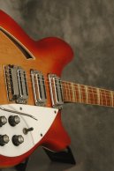 1967 Rickenbacker 375 FIREGLO crushed pearl inlay + CHECKERBOARD BINDING!!!