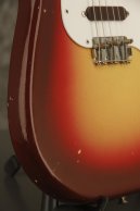 1962 Fender Duo-Sonic SLAB BOARD Shaded Sunburst/Maroonburst HANG TAG!