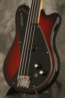 1968 Ampeg SSUB-1 unfretted/fretless SSB Cherry Red Bruce Johnson restored