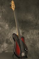 1968 Ampeg SSUB-1 unfretted/fretless SSB Cherry Red Bruce Johnson restored