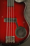 1968 Ampeg SSUB-1 unfretted/fretless SSB Cherry Red Bruce Johnson restored