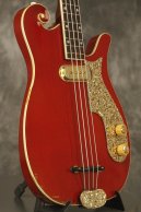 1959 Premier Multivox Scroll Bass E741 Ruby Red Mahogany/Brazilian Rosewood NECK