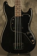 1978 Fender Musicmaster Bass Black w/AERO 4-pole pickup + Black tailpiece