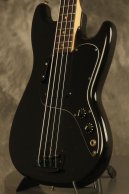 1978 Fender Musicmaster Bass Black w/AERO 4-pole pickup + Black tailpiece