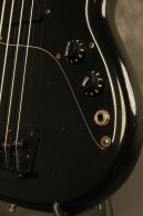 1978 Fender Musicmaster Bass Black w/AERO 4-pole pickup + Black tailpiece