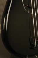 1978 Fender Musicmaster Bass Black w/AERO 4-pole pickup + Black tailpiece