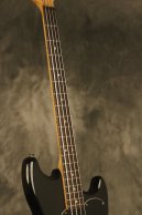 1978 Fender Musicmaster Bass Black w/AERO 4-pole pickup + Black tailpiece