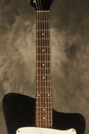 1966 Danelectro HAWK 1N short-scale guitar BLACK CRACKLE